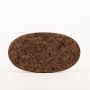 Oval agglomerated cork mat MANARA, dark, 11"x6"x0.7"/29x16x1,8cm