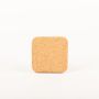 Square agglomerated cork mat MANARA, natural, 4.7"x4.7"x0.6"/12x12x1,5cm
