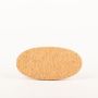 Oval agglomerated cork mat MANARA, natural, 8"x4"x0.6"/20x10x1,5cm