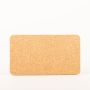 Rectangular agglomerated cork mat MANARA, natural, 14"x8"x0.4"/35x20x1cm