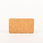 Rectangular agglomerated cork mat MANARA, natural, 8"x4.7"x0.6"/20x12x1,5cm