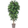 Artificial mango tree MAWUWANI, real stems, green, crossdoor, 5ft/150cm - Made in Italy