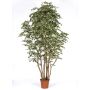 Artificial Ficus Benjamina MIMITIGO, real stems, green-white, 6ft/175cm - Made in Italy