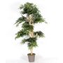 Artificial Japanese maple ANTIP, real stem, green-red, 5ft/150cm - Made in Italy