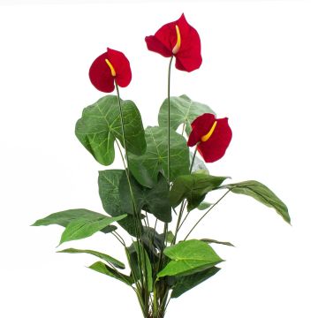Plastic anthurium CALVINA on spike, red, 31"/80cm, Ø4.7"x6.3"/12x16cm Plastic anthurium CALVINA on spike, red, 31"/80cm, Ø4.7"x6.3"/12x16cm