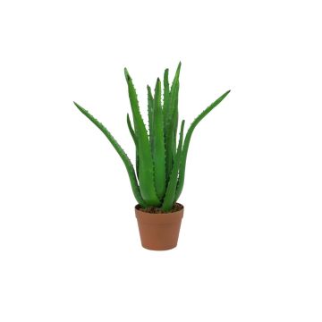 Plastic aloe KOLJA, green, 26"/65cm, Ø12"/30cm Plastic aloe KOLJA, green, 26"/65cm, Ø12"/30cm