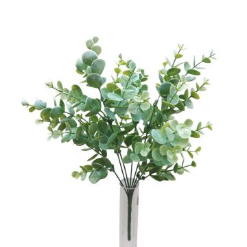 Decorative eucalyptus bush HILLARDA on spike, green, 14"/35cm