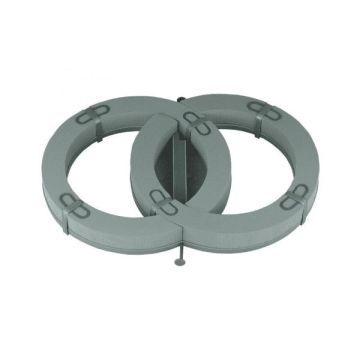 OASIS® Wet floral foam Car wedding rings, wedding decoration, with suction cup, plastic bottom, green, 22"x15"x3"/57x39x7,5cm