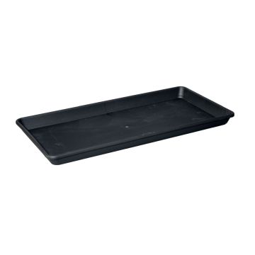 Rectangular planter box coaster TOULA made of plastic, anthracite, 3ftx14"x2.4"/90x36x6cm Rectangular planter box coaster TOULA made of plastic, anthracite, 3ftx14"x2.4"/90x36x6cm
