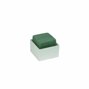 OASIS® Wet floral foam Rectangle for flower arrangements, in plastic bowl, green-cream, 2.4"x2.4"x2.2"/6x6x5,5cm OASIS® Wet floral foam Rectangle for flower arrangements, in plastic bowl, green-cream, 2.4"x2.4"x2.2"/6x6x5,5cm