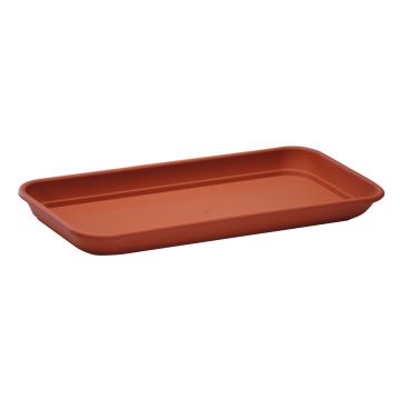 Rectangular planter box coaster URMINA made of plastic, terracotta, 22"x6"x1.2"/57x16x3cm Rectangular planter box coaster URMINA made of plastic, terracotta, 22"x6"x1.2"/57x16x3cm