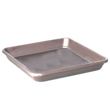 Square planter coaster TOULA made of plastic, taupe, 10"x10"x1.6"/26x26x4cm Square planter coaster TOULA made of plastic, taupe, 10"x10"x1.6"/26x26x4cm