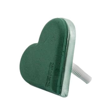 OASIS® Wet floral foam Bridal bouquet holder with plastic handle, ECObase rigid foam bottom, green, 7"x7"/19x19cm OASIS® Wet floral foam Bridal bouquet holder with plastic handle, ECObase rigid foam bottom, green, 7"x7"/19x19cm