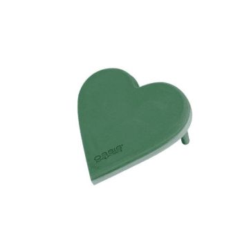 OASIS® Wet floral foam heart, wedding decoration, ECObase rigid foam bottom, wooden sticks, green, 8"x7.5"x1.8"/20x19x4.5cm OASIS® Wet floral foam heart, wedding decoration, ECObase rigid foam bottom, wooden sticks, green, 8"x7.5"x1.8"/20x19x4.5cm