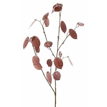 Decorative Lunaria branch LOUDIAS, mauve, 35"/90cm