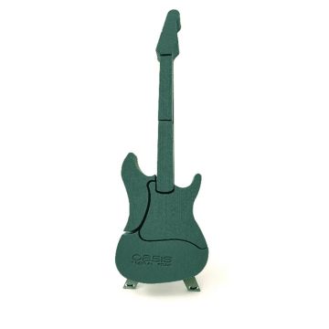 OASIS® Wet floral foam Electric guitar, Bioline wooden base, wooden stand, green, 31"x10"x2.4"/80x25x6cm OASIS® Wet floral foam Electric guitar, Bioline wooden base, wooden stand, green, 31"x10"x2.4"/80x25x6cm
