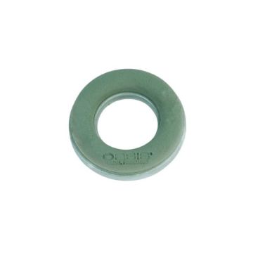 OASIS® Wet floral foam Ring, ECObase rigid foam bottom, green, 1.6"/4cm, Ø7"/18cm