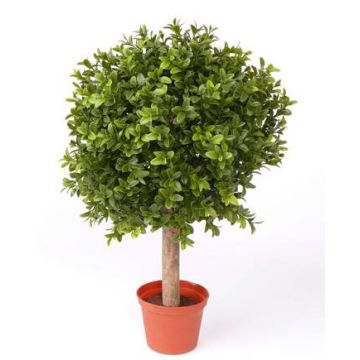 Artificial Boxwood ball TOM, natural stem, UV-resistant, 14"/35cm, Ø 10"/25cm Artificial Boxwood ball TOM, natural stem, UV-resistant, 14"/35cm, Ø 10"/25cm