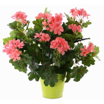 Artificial geranium MIA on spike, pink, 16"/40cm, Ø2"-3.1"/5-8cm