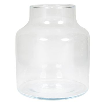 Glass table vase SIARA, clear, 8"/20cm, Ø6.6"/16,8cm