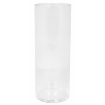 SANYA OCEAN table lamp, glass, cylindrical, clear, 40cm, Ø15cm