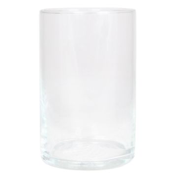 Cylindrical flower vase SANYA OCEAN, glass, clear, 8"/20cm, Ø4.9"/12,5cm