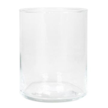 SANYA OCEAN table lamp, glass, cylindrical, transparent, 15 cm, Ø11.5 cm