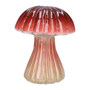 Toadstool ceramic vase SEBALDE, grooves, red-beige, 21cm, Ø16cm Toadstool ceramic vase SEBALDE, grooves, red-beige, 21cm, Ø16cm