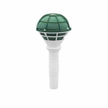 OASIS® Wet floral foam Bridal bouquet holder, plastic handle, mesh, green, Ø3.1"/8cm