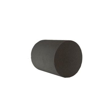OASIS® Black Ideal Wet floral foam cylinder, black, 5.9"/15cm, Ø4.7"/12cm