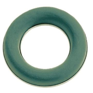 OASIS® Ideal Wet floral foam Ring in paper compound tray, green, 1.4"/3,5cm, Ø10"/25cm