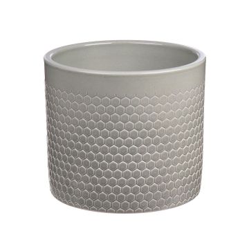 Ceramic plant pot CINZIA, dot pattern, jade green, 4.8"/12,3cm, Ø5.3"/13,5cm Ceramic plant pot CINZIA, dot pattern, jade green, 4.8"/12,3cm, Ø5.3"/13,5cm