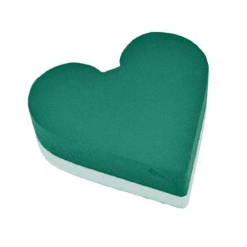 OASIS® Wet floral foam Heart, wedding decoration, polystyrene rigid foam floor, green, 17"x16"x2.4"/42x40x6cm OASIS® Wet floral foam Heart, wedding decoration, polystyrene rigid foam floor, green, 17"x16"x2.4"/42x40x6cm