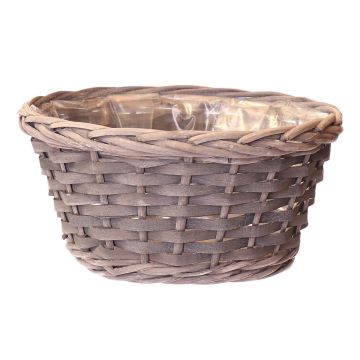 Flower basket NAZARIO, grey, 4.7"/12cm, Ø9"/24cm Flower basket NAZARIO, grey, 4.7"/12cm, Ø9"/24cm