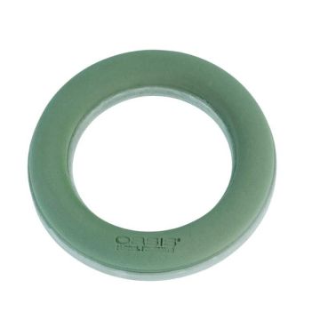 OASIS® Wet floral foam Ring, ECObase rigid foam bottom, green, 1.8"/4,5cm, Ø12"/30cm