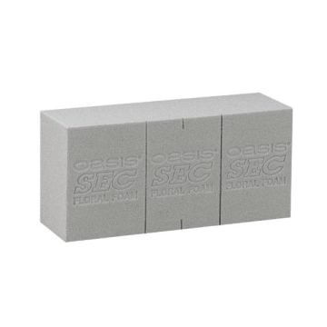 OASIS® Floral foam Brick for artificial flowers, with cutting lines, grey, 9"x4.3"x3"/23x11x7,5cm OASIS® Floral foam Brick for artificial flowers, with cutting lines, grey, 9"x4.3"x3"/23x11x7,5cm