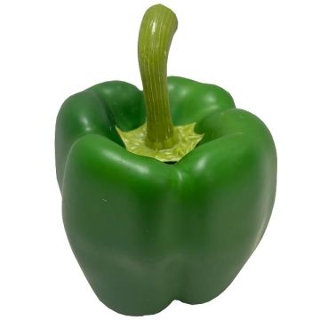 Artificial vegetable Pepper REKLA, green, 3.1"/8cm, Ø3"/7,5cm