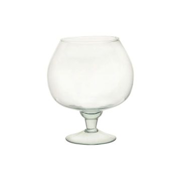 Large EGBERTINE cognac glass on a stem, recycled, clear, 26 cm, Ø 22.5 cm