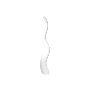 Design Vase WALENTINA in wave shape, white, 158cm, Ø20cm