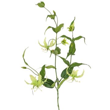 Artificial flame lily KINTARO, green, 47"/120cm