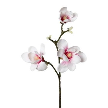 Artificial flower branch Magnolia BOLKE, pink-white, 24"/60cm