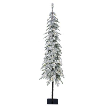 Artificial fir tree Hochstamm MOLDE DELUXE, snow-covered, LEDs, 5ft/150cm, Ø12"/30cm