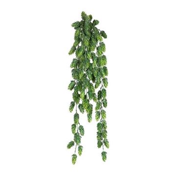 Decorative hop garland DRALHE, stick, flowers, green, 75cm