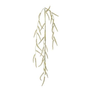 Decorative bristlegrass branch BRULIN with panicles, hanging, green, 4ft/125cm