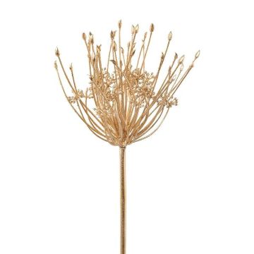Decorative ornamental leek MElJA, gold, 31"/80cm