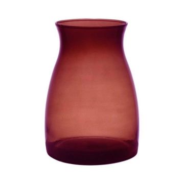 MAISIE decorative vase, glass, red-clear, 20 cm, Ø 14 cm