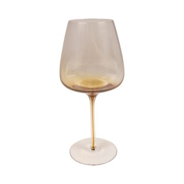 EDELMIRA wine glass, orange-brown-clear, 23 cm, Ø10 cm