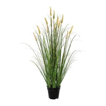 Fake grass Pennisetum VELZA with panicles, yellow, 3ft/95cm