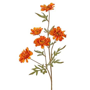Decorative branch Chrysanthemum PRUDENCE, Eco Collection, orange-yellow, 30"/75cm, Ø2"-2.6"/5-6,5cm Decorative branch Chrysanthemum PRUDENCE, Eco Collection, orange-yellow, 30"/75cm, Ø2"-2.6"/5-6,5cm