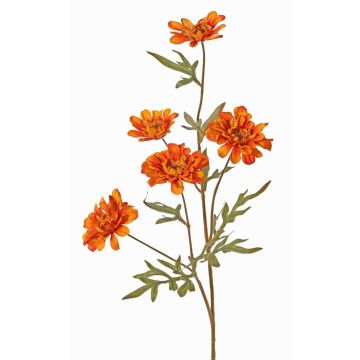 Decorative branch Chrysanthemum PRUDENCE, Eco Collection, orange-yellow, 30"/75cm, Ø2"-2.6"/5-6.5cm Decorative branch Chrysanthemum PRUDENCE, Eco Collection, orange-yellow, 30"/75cm, Ø2"-2.6"/5-6.5cm